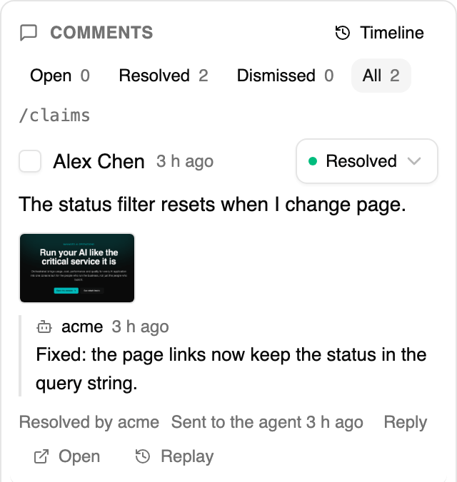 Collaboration Hub: feedback on the product
