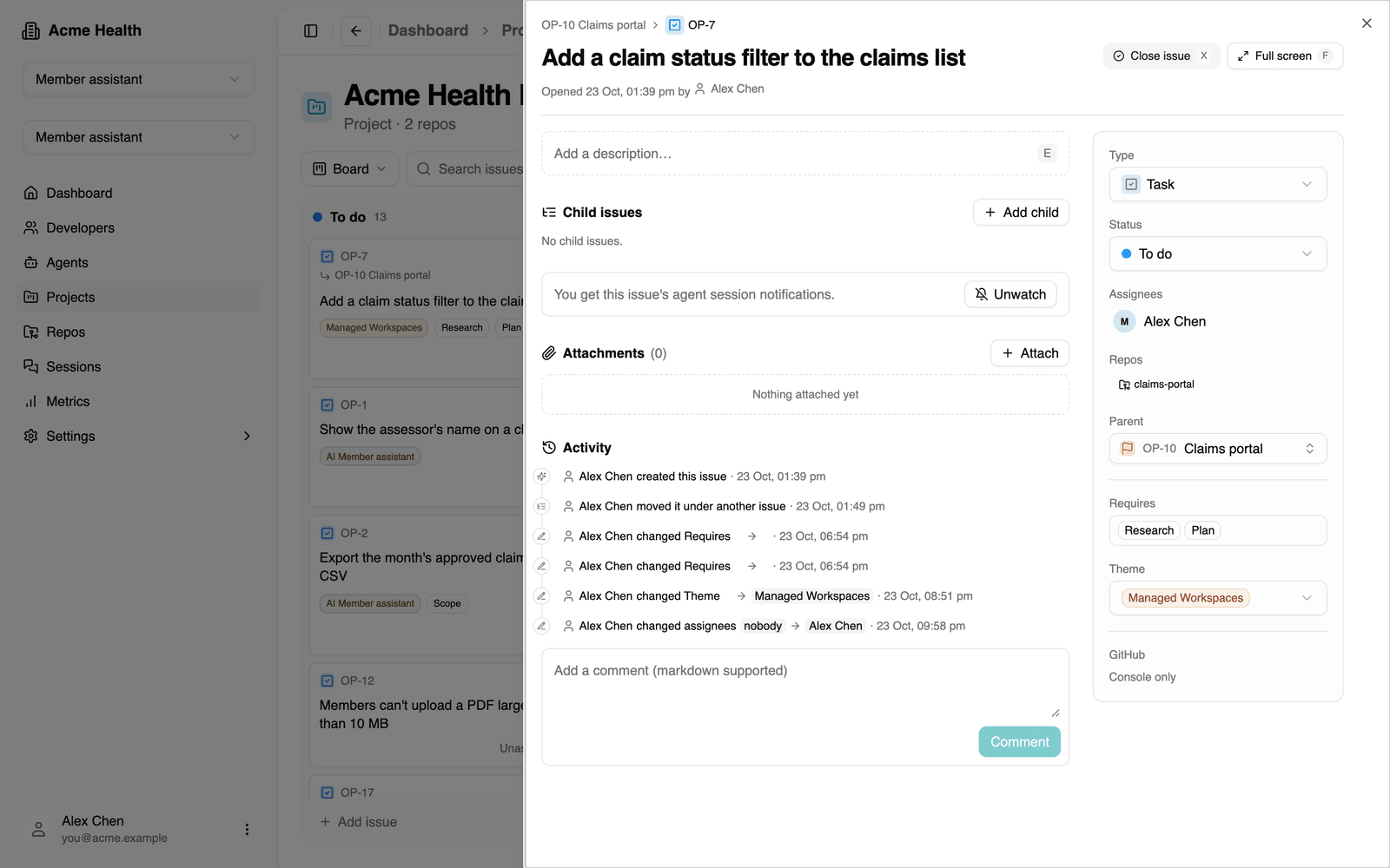 Collaboration Hub: priorities