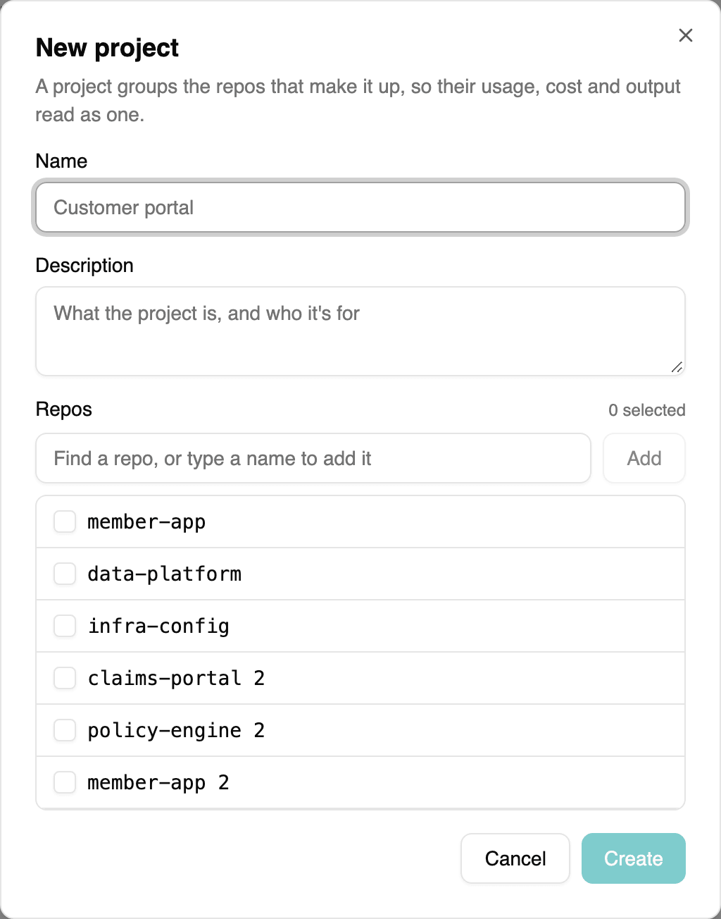 Developer Insights: projects